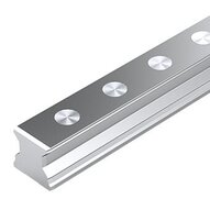 Szyna wałeczkowa, SNO, wielkość konstr. 45, stal CS, superprecyzyjna dokładność, RSA-045-SNO-S-MA-SK (R18064C132) - Bosch-Rexroth