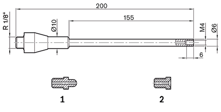 Rura z dyszą (R345503106) - Bosch-Rexroth