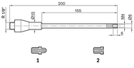 Rura z dyszą (R345503106) - Bosch-Rexroth