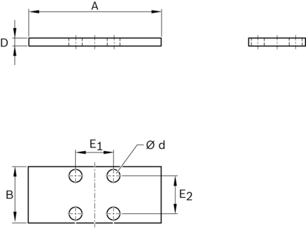 Płytka dystansowa do elementów zaciskowych HK, 55 mm (R161954285) - Bosch-Rexroth