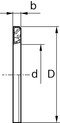 Pierścień uszczelniający (kompaktowy) d=50, zamknięty (R133185010) - Bosch-Rexroth