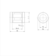 Tuleja toczna Super B, zamknięta, 16, bez uszczelki, KBB-16 (R067201600) - Bosch-Rexroth