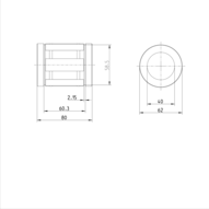 Tuleja toczna Super B, zamknięta, 40, z uszczelką, KBB-40-D (R067214040) - Bosch-Rexroth