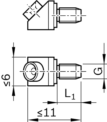 Gniazdo smarowe lejkowe, M3 (R341700409) - Bosch-Rexroth