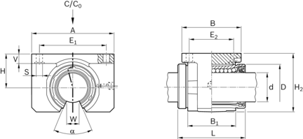 Zestaw liniowy, stal, bez uszczelki, LSGO-M-50 (R106715000) - Bosch-Rexroth