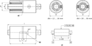 Zestaw liniowy, stal, bez uszczelki, LSHDR2T-30-WV-K (R072253089) - Bosch-Rexroth