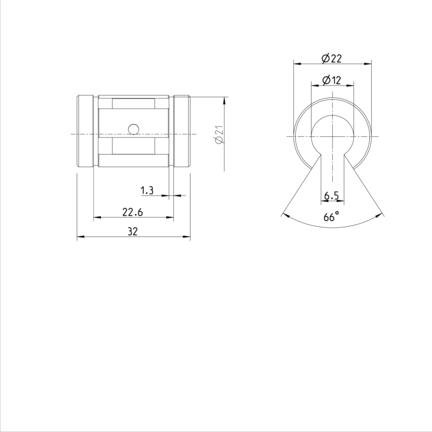 Tuleja toczna Super B, otwarta, 12, bez uszczelki, KBB-O-12 (R067301200) - Bosch-Rexroth
