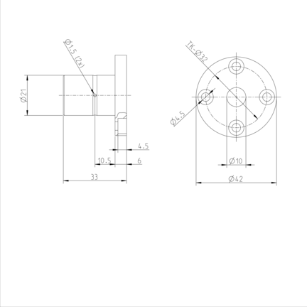 Tuleja toczna momentowa, 4-F-10, z dwiema uszczelkami, KBDR4-F-10DD (R072521000) - Bosch-Rexroth