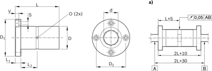 Tuleja toczna momentowa, 4-F-30, z dwiema uszczelkami, KBDR4-F-30DD (R072523000) - Bosch-Rexroth