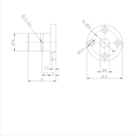 Tuleja toczna momentowa, 4-F-8, z dwiema uszczelkami, KBDR4-F-8DD (R072520800) - Bosch-Rexroth