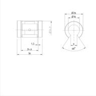 Tuleja toczna Super B, otwarta, 16, z dwiema uszczelkami, KBB-O-16-DD (R067321640) - Bosch-Rexroth
