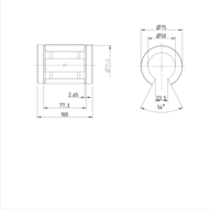 Tuleja toczna Super B, otwarta, 50, z dwiema uszczelkami, KBB-O-50-DD (R067325040) - Bosch-Rexroth