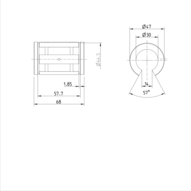 Tuleja toczna Super B, otwarta, 30, z uszczelką, KBB-O-30-D (R067313040) - Bosch-Rexroth