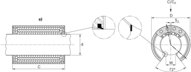 Tuleja toczna, promieniowa, 80, całkowicie uszczelniona, KBR-80-VD (R067828045) - Bosch-Rexroth