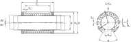 Tuleja toczna Super H, otwarta, 25, całkowicie uszczelniona, KBH-O-25-VD (R073322545) - Bosch-Rexroth