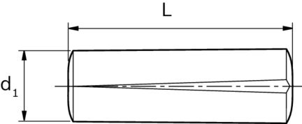Kołek karbowy, stożkowy, śr. 3, 3X10-ST (R342501400) - Bosch-Rexroth