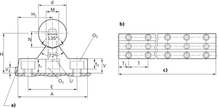Podpora wału, WU30-SFRA-600 (R105213000) - Bosch-Rexroth