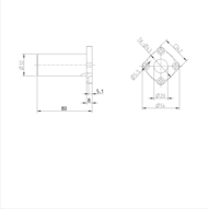Tuleja toczna kołnierzowa, kołnierz, tandem, 20, z dwiema uszczelkami, KBMFT-20-DD (R074152000) - Bosch-Rexroth