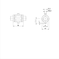 Tuleja toczna momentowa (kompaktowa), bez uszczelki, KBDRC2-25-WV-1200 (R072032587) - Bosch-Rexroth