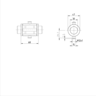 Tuleja toczna momentowa (kompaktowa), bez uszczelki, KBDRC2-30-WV-900 (R072033085) - Bosch-Rexroth