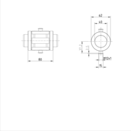 Tuleja toczna momentowa (kompaktowa), bez uszczelki, KBDRC2-40-WV-900 (R072034085) - Bosch-Rexroth