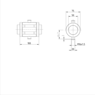 Tuleja toczna momentowa (kompaktowa), bez uszczelki, KBDRC2-50-WV-900 (R072035085) - Bosch-Rexroth