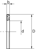 Pierścień uszczelniający (momentu obrotowego) d=25, zamknięty (R133112500) - Bosch-Rexroth