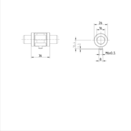 Tuleja toczna momentowa (kompaktowa), bez uszczelki, KBDRC1-16-WV-K (R072001689) - Bosch-Rexroth