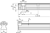 Szyna kulkowa, SNS, wielkość konstr. 35, stal CS, normalna dokładność, KSA-035-SNS-N-MA-BS (R160533462) - Bosch-Rexroth