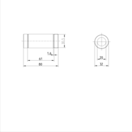 Tuleja toczna standardowa, tandemowa, 20, z dwiema uszczelkami, KBMT-20-DD (R065052000) - Bosch-Rexroth