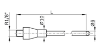 Rura z dyszą (R345503044) - Bosch-Rexroth