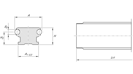 Szyna z rolkami bieżnymi, SNS, wielkość konstr. 25, aluminium-NRII, bez otworów, 25-0 (R192102531) - Bosch-Rexroth