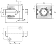 Zestaw liniowy, aluminium, bez uszczelki, LSADR2-25-WV-X90-K (R109852579) - Bosch-Rexroth