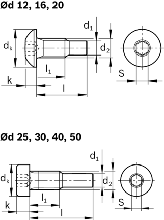 Śruba centrująca, M4, M4X8,45-10.9 (R342900801) - Bosch-Rexroth
