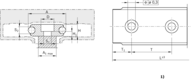 Szyna z rolkami bieżnymi, SNN, wielkość konstr. 32, aluminium-NRII, standardowe otwory, 32 F (R192413231) - Bosch-Rexroth