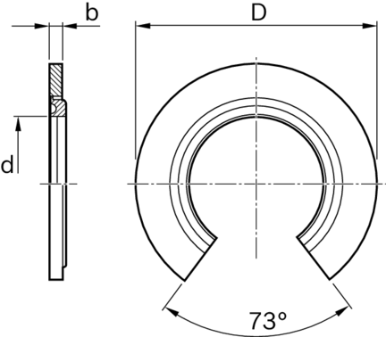 Pierścień uszczelniający (promieniowy) d=30, otwarty (R133193000) - Bosch-Rexroth