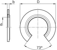 Pierścień uszczelniający (promieniowy) d=30, otwarty (R133193000) - Bosch-Rexroth