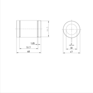 Tuleja toczna standardowa, ustawiana, 30, bez uszczelki, KBM-E-30 (R061003000) - Bosch-Rexroth