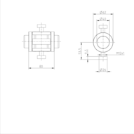 Tuleja toczna momentowa, bez uszczelki, KBDR2-40-WV-X90-K (R069634079) - Bosch-Rexroth