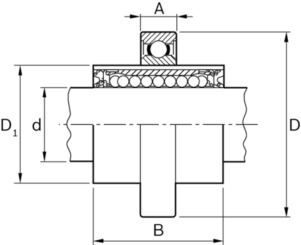 Tuleja toczna obrotowa, RD-16, z dwiema uszczelkami, KBRORD-16-DD (R066421600) - Bosch-Rexroth