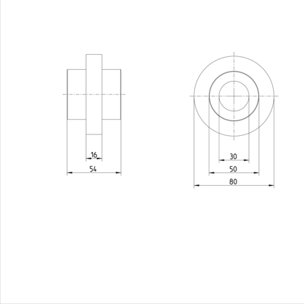 Tuleja toczna obrotowa, RD-30, z dwiema uszczelkami, KBRORD-30-DD (R066423000) - Bosch-Rexroth