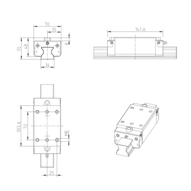 Wózek wałeczkowy, SLH, wielkość konstr. 35, stal CS, ultraprecyzyjna dokładność, RWD-035-SLH-C2-U-2 (R18243292X) - Bosch-Rexroth