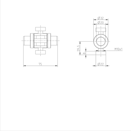Tuleja toczna momentowa, bez uszczelki, KBDR2-20-WV-2000 (R069632088) - Bosch-Rexroth