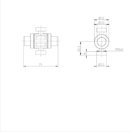 Tuleja toczna momentowa, bez uszczelki, KBDR2-20-WV-900 (R069632085) - Bosch-Rexroth