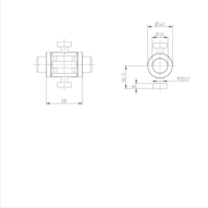 Tuleja toczna momentowa, bez uszczelki, KBDR2-25-WV-1200 (R069632587) - Bosch-Rexroth