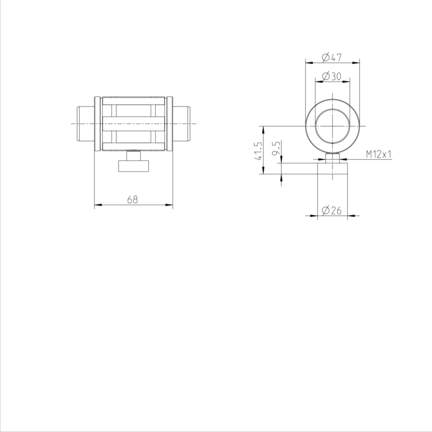 Tuleja toczna momentowa, bez uszczelki, KBDR1-30-WV-X90-K (R069603079) - Bosch-Rexroth