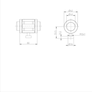 Tuleja toczna momentowa, bez uszczelki, KBDR1-40-WV-X90-K (R069604079) - Bosch-Rexroth