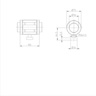 Tuleja toczna momentowa, bez uszczelki, KBDR1-50-WV-2000 (R069605088) - Bosch-Rexroth