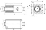 Zestaw liniowy, stal, bez uszczelki, LSSDR1T-40-WO-K (R109724069) - Bosch-Rexroth