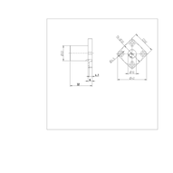 Tuleja toczna kołnierzowa, kołnierz, 12, z dwiema uszczelkami, KBMF-12-DD (R074051200) - Bosch-Rexroth